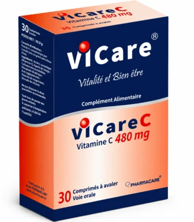 Pharmacare Vicare C 480 mg 30 comprimés à avaler