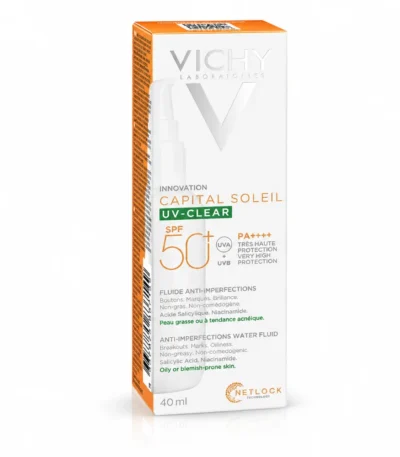 VICHY CAPITAL SOLEIL UV CLEAR Fluide 40 ml SPF 50+