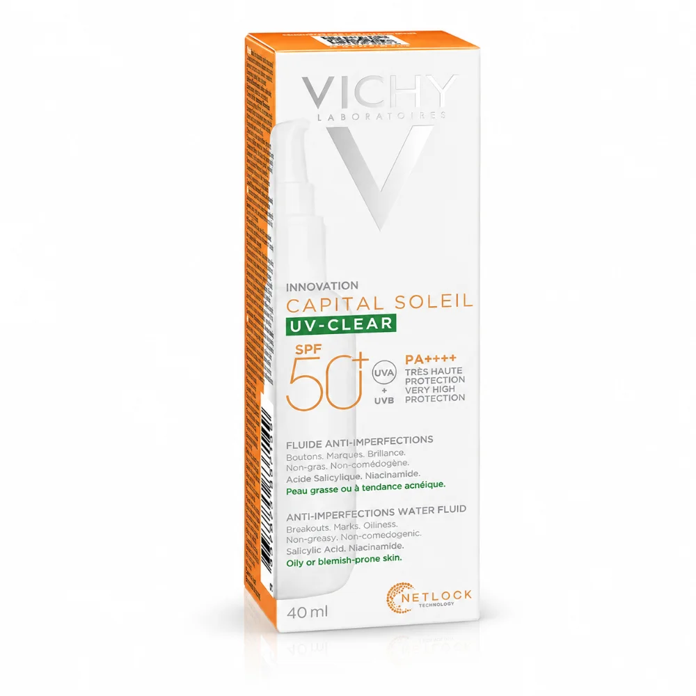 VICHY CAPITAL SOLEIL UV CLEAR Fluide 40 ml SPF 50+ VICHY CAPITAL SOLEIL UV CLEAR Fluide 40 ml SPF 50+