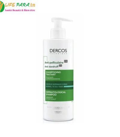 VICHY DERCOS Shampoing Traitant Anti Pelliculaire Cheveux Normaux à Gras 390 ml