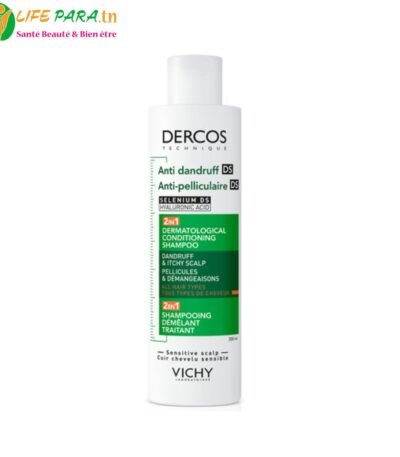 Vichy Dercos Shampooing 2 en 1 Anti Pelliculaire DS et Démêlant 250 ml