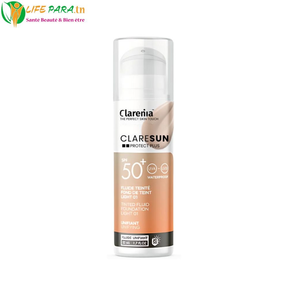 Clarenia Claresun Fond de Teint 01 Light SPF50+ Waterproof 50 ml