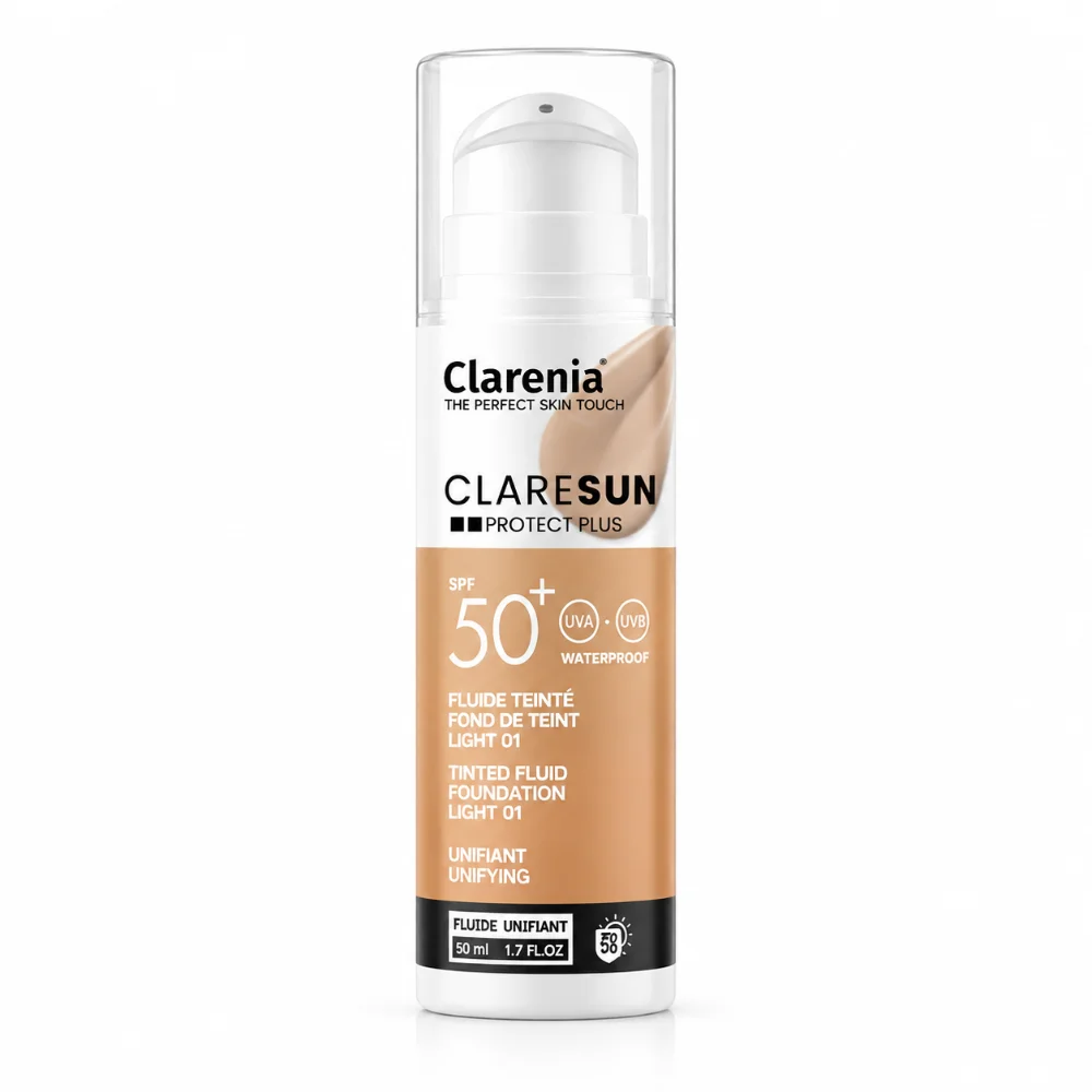 Clarenia Claresun Fond de Teint 01 Light SPF50+ Waterproof 50 ml Clarenia Claresun Fond de Teint 01 Light SPF50+ Waterproof 50 ml-6192484100384