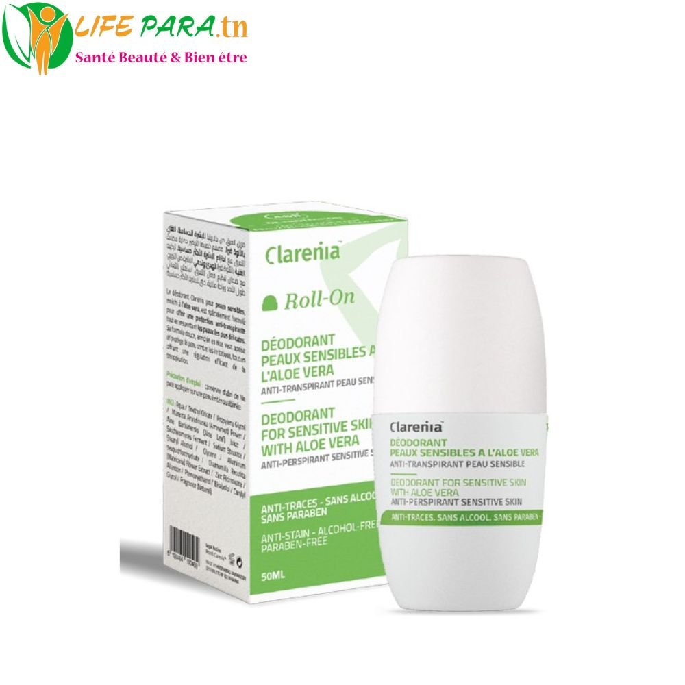 Clarenia Déodorant Peaux Sensibles Aloe Vera 50 ml