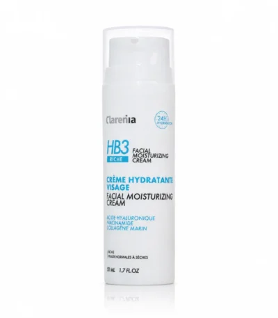 Clarenia HB3 Crème Hydratante Visage Riche 50 ml