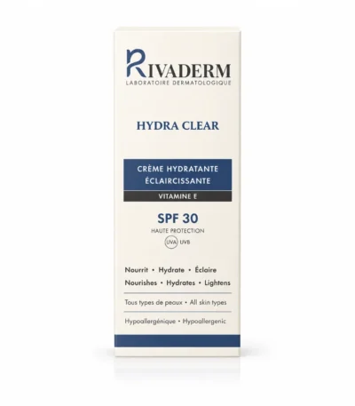 Rivaderm Hydra Clear Crème Hydratante Éclaircissante SPF30 – 100 ml