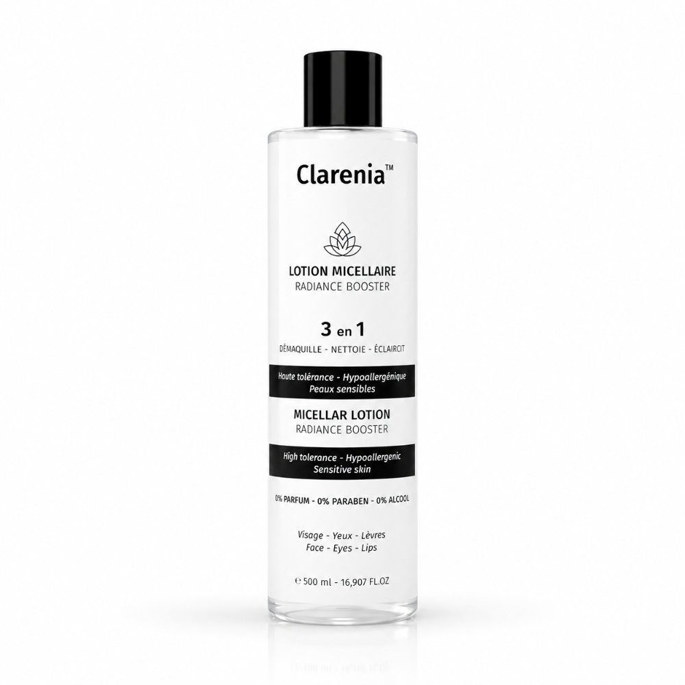 Clarenia Eau Micellaire Radiance Booster 3-en-1 – 500 ml-6192484100087 Clarenia Eau Micellaire Radiance Booster 3-en-1 – 500 ml-6192484100087