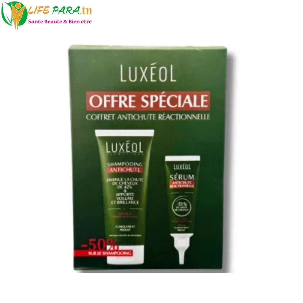 Luxéol Coffret Sérum Anti Chute Réactionnelle + Shampooing Anti Chute 200 ml