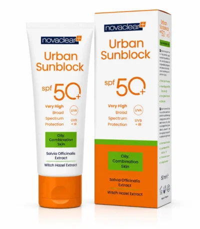 Novaclear Urban Sunblock Peau Grasse SPF50+ 40 ml