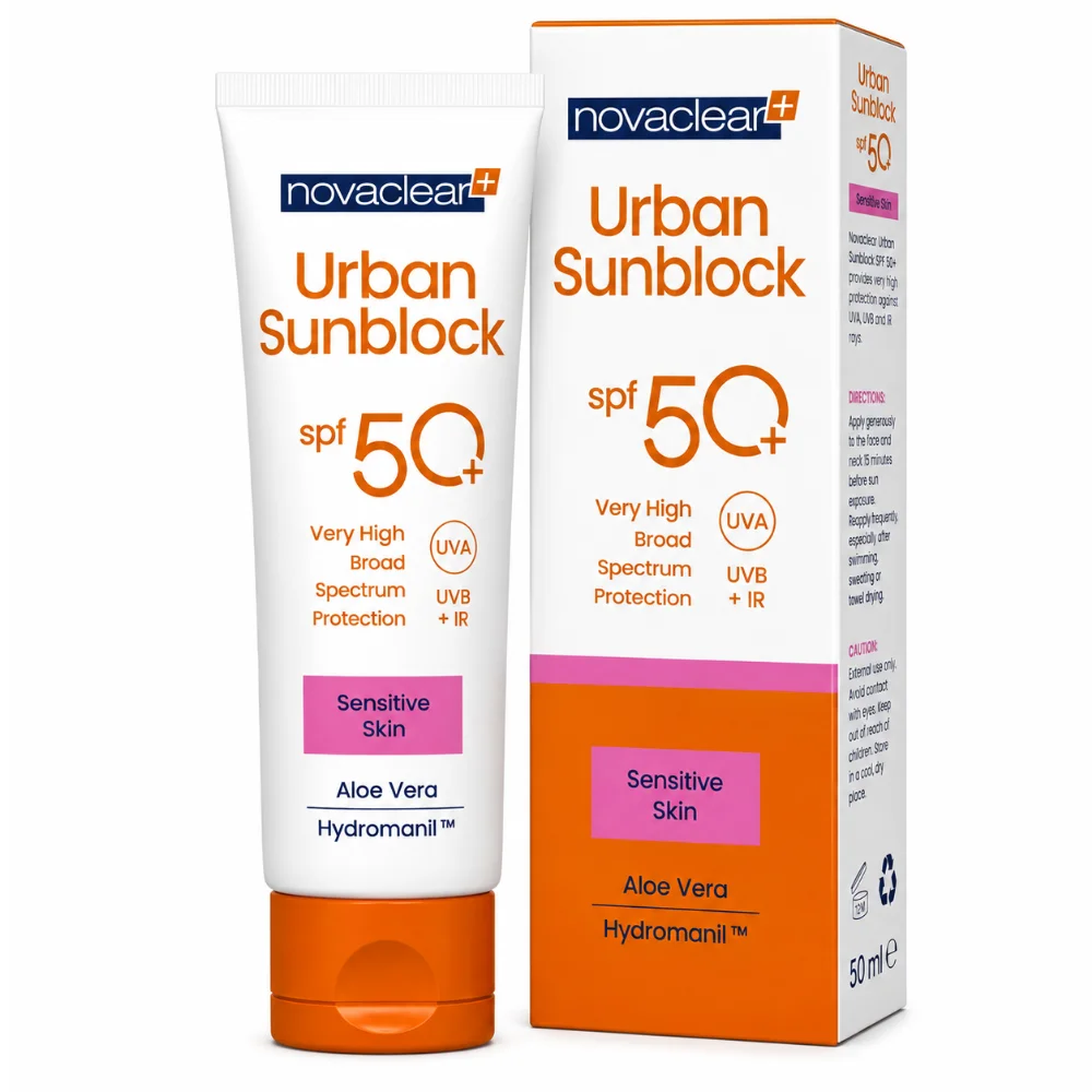 Novaclear Urban Sunblock Sensitive Skin SPF50+ 40 ml Novaclear Urban Sunblock Sensitive Skin SPF50+ 40 ml