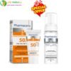 Pack Pharmaceris Pharmaceris S Crème Haute Protection Solaire SPF50+ (50 ml) & Pharmaceris W Mousse Nettoyante Éclaircissante (150 ml)