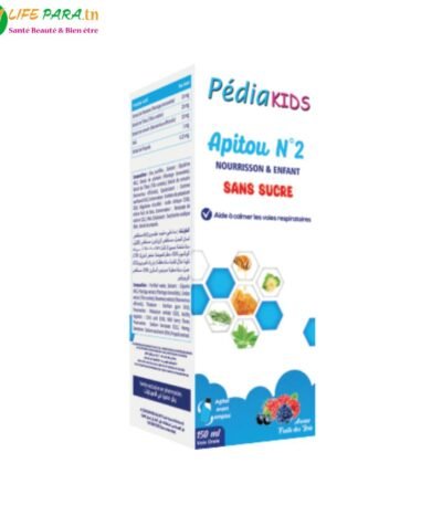 Pédiakids APITOU N°2 Sans Sucre – Toux Sèche 150 mlPédiakids APITOU N°2 Sans Sucre – Toux Sèche 150 ml