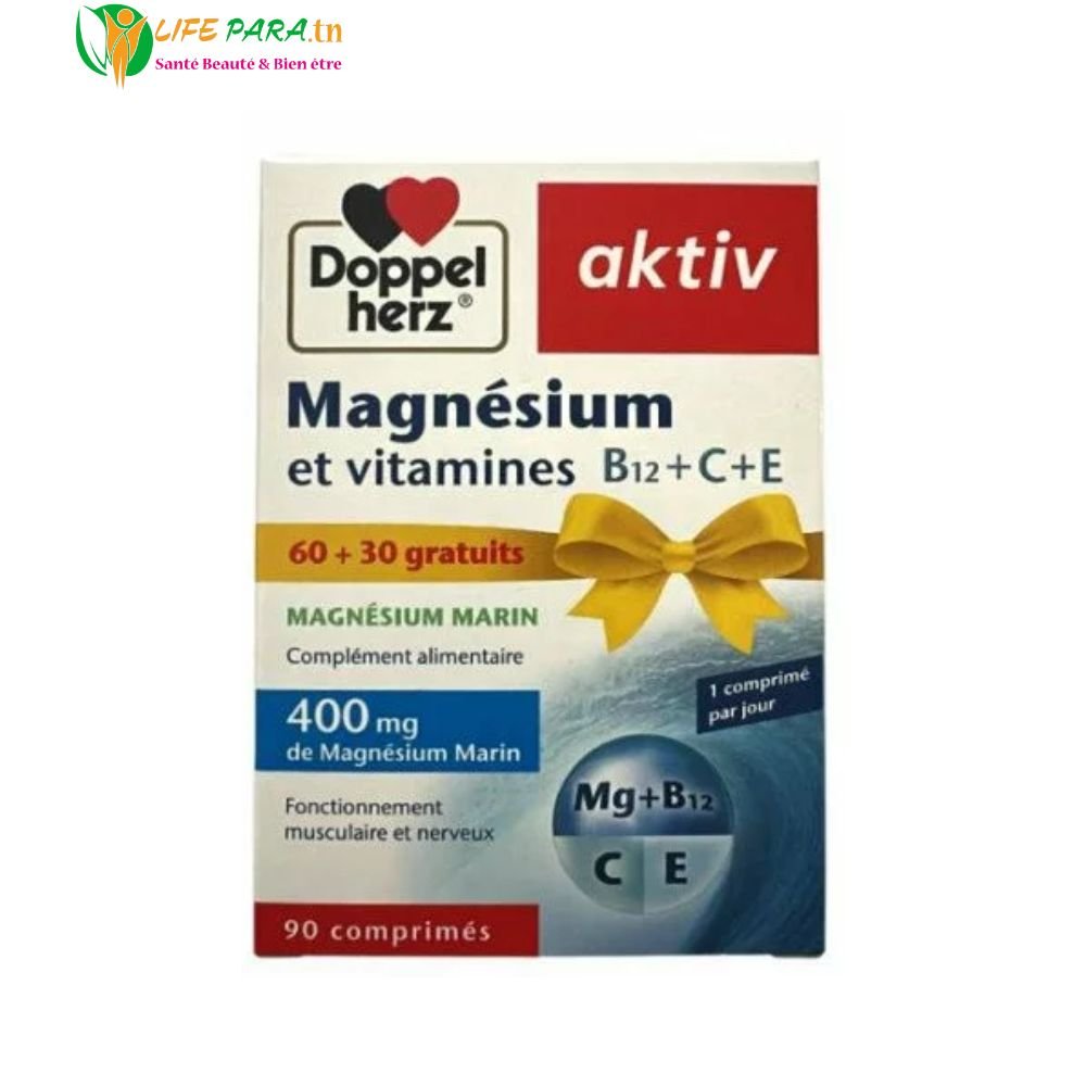 AKTIV MAGNESIUM ET VITAMINES 90 Comprimés (60 + 30 gratuits)