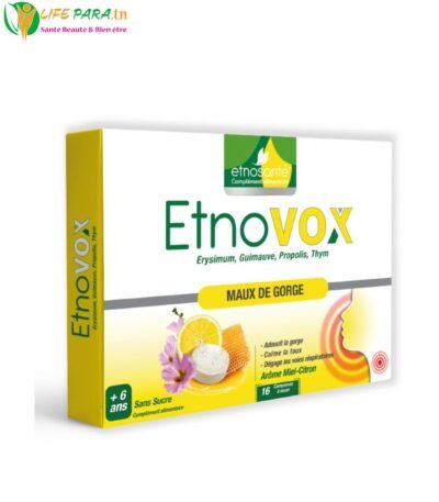 ETNOSANTÉ ETNOVOX Maux de Gorge – Miel Citron 16 Comprimés