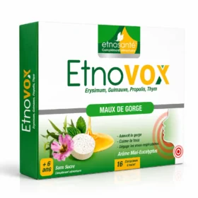 ETNOSANTÉ ETNOVOX Maux de Gorge – Miel Eucalyptus 16 Comprimés-6192422001032