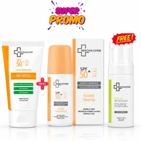 Innovaderm Pack Écran Teinté + Écran Invisible + Mousse Nettoyante