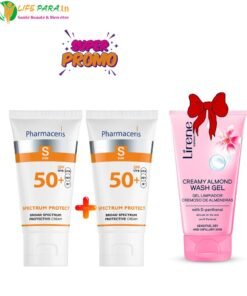 PACK PHARMACERIS : Pharmaceris S Spectrum Face Cream SPF50+ Duo & Lirene Gel Nettoyant au choix offert