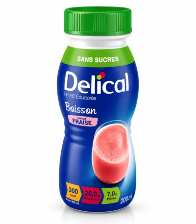 DELICAL Boisson Sans Sucre Fraise 200ml