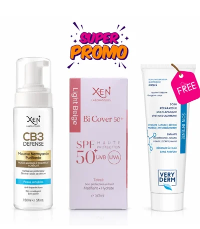 XEN Pack Trio (Bicover écran teinté + CB3 mousse 200 ml+ Veryderm crème 100 ml Offerte)