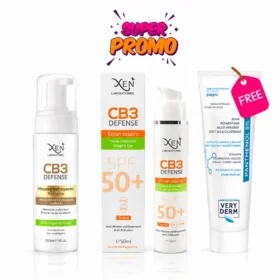 XEN Pack Trio (CB3 Écran + CB3 Mousse 200 ml + Veryderm crème 100 ml offerte)