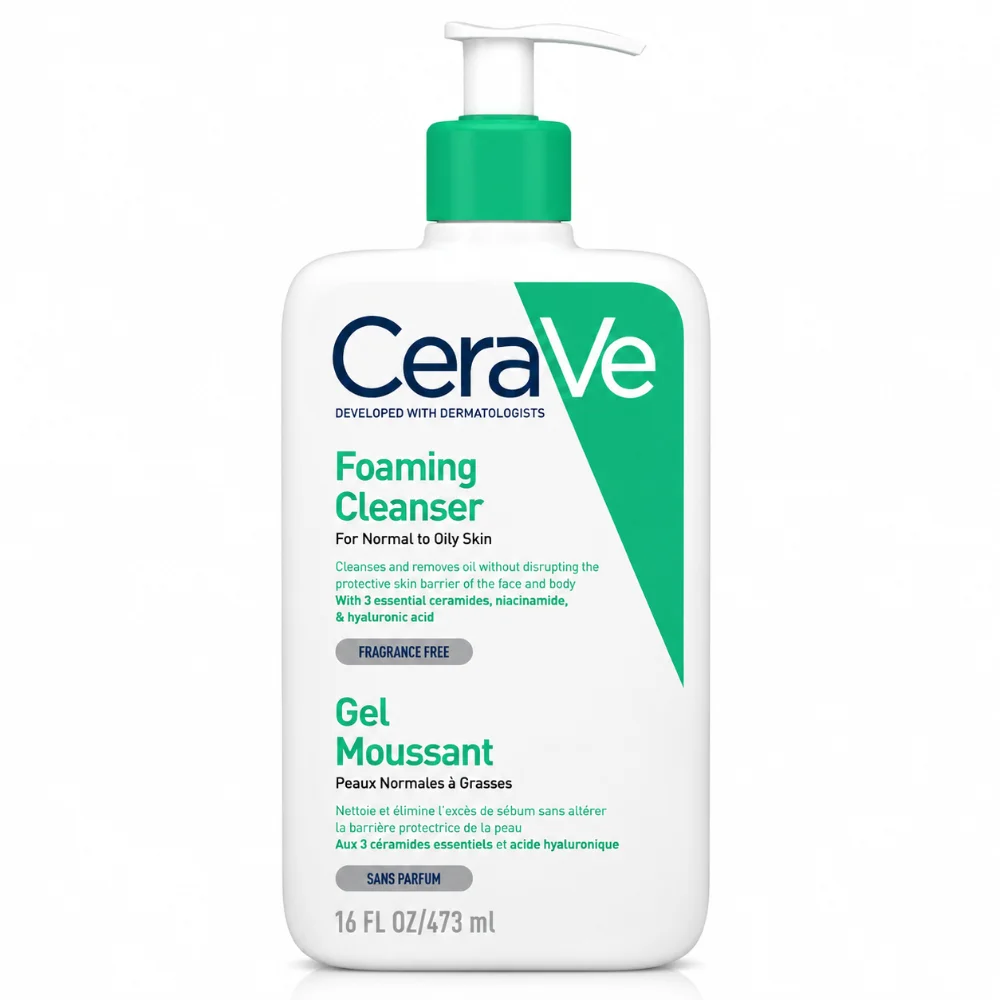 CERAVE - GEL MOUSSANT NETTOYANT PEAUX NORMALES A GRASSES 473ML CERAVE - GEL MOUSSANT NETTOYANT PEAUX NORMALES A GRASSES 473 ML-3337875597357