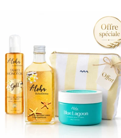 Pack InoDerma Aloha Monoï + Trousse Jaune Lifepara Tunisie