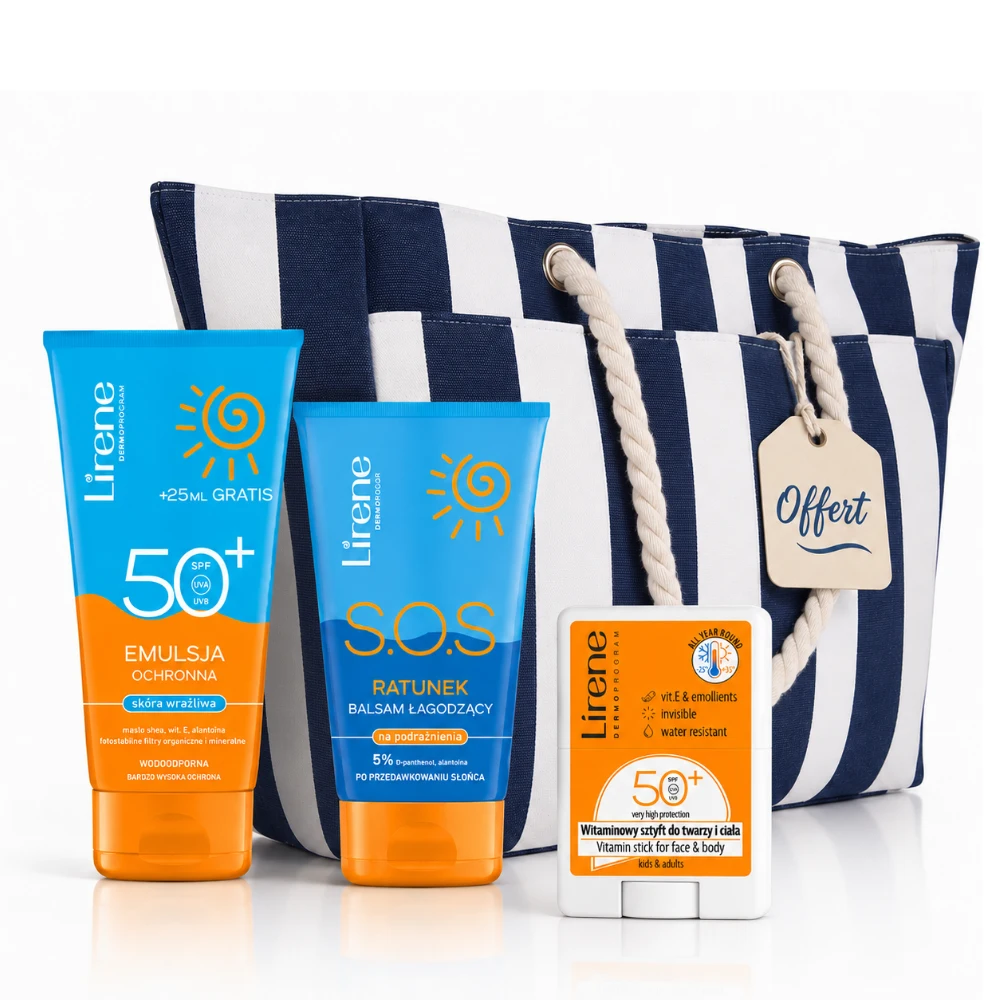 Pack Lirene Solaire SPF50+ Sac Gratuit Pack Lirene Solaire SPF50+ Sac Gratuit