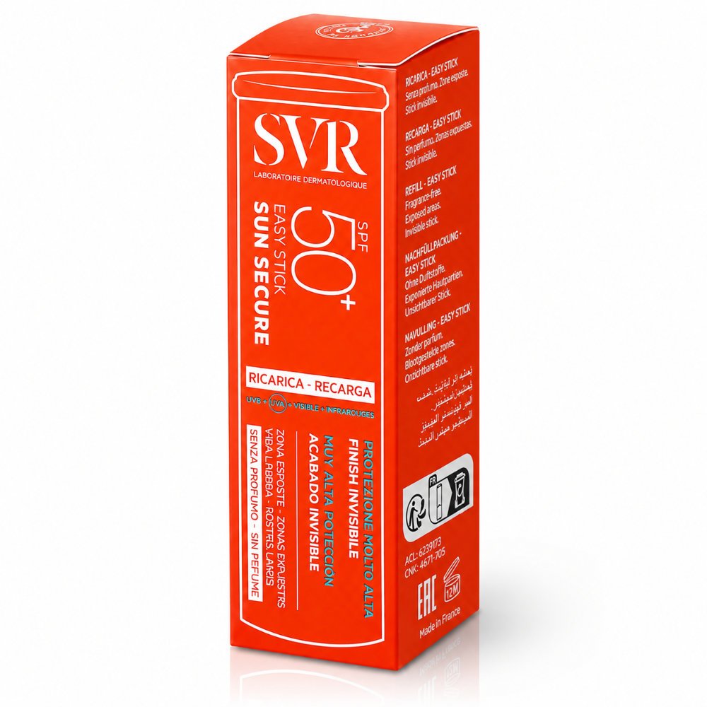 SVR SUN SECURE EASY STICK Recharge SPF50+ (10gr)-3662361004584 SVR SUN SECURE EASY STICK Recharge SPF50+ (10gr)-3662361004584