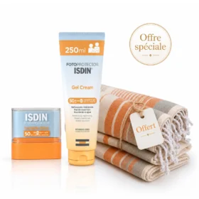 pack isdin creme gel 250 + fouta de plage offerte Lifepara Tunisie