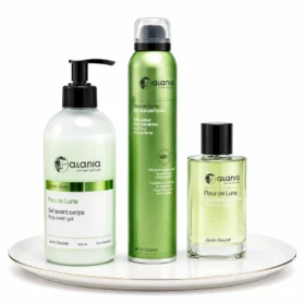 ALANIA Pack Fleur de Lune Déo 200ml + Parfum 100ml + Gel 200ml