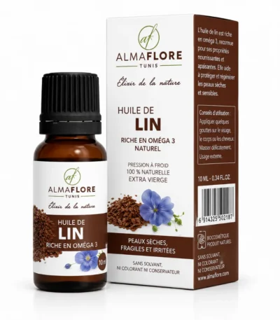 ALMAFLORE HUILE DE LIN 10ML-6191432501228