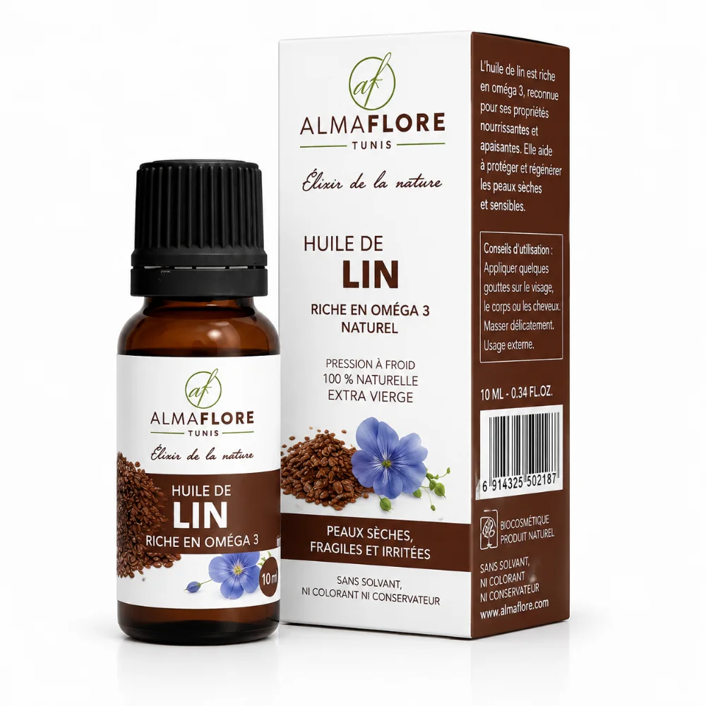 ALMAFLORE HUILE DE LIN 10ML ALMAFLORE HUILE DE LIN 10ML-6191432501228