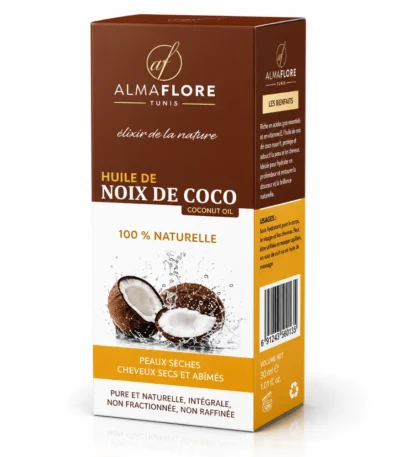 ALMAFLORE HUILE NOIX DE COCO 10 ML-6191432501204