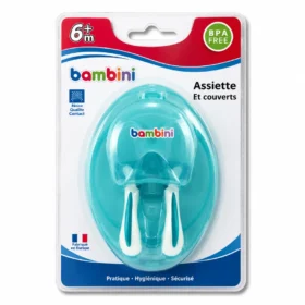 BAMBINI ASSIETTE + COUVERT 462-8859258604629