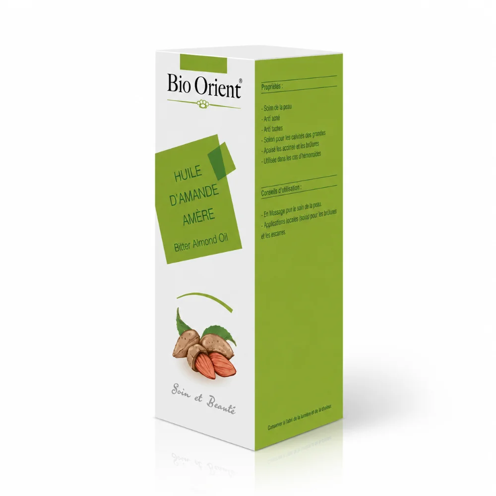 BIO ORIENT huile d’amande amère 90ML (زيت اللوز المر) BIO ORIENT huile d’amande amère 90ML(زيت اللوز المر)-6191450600606