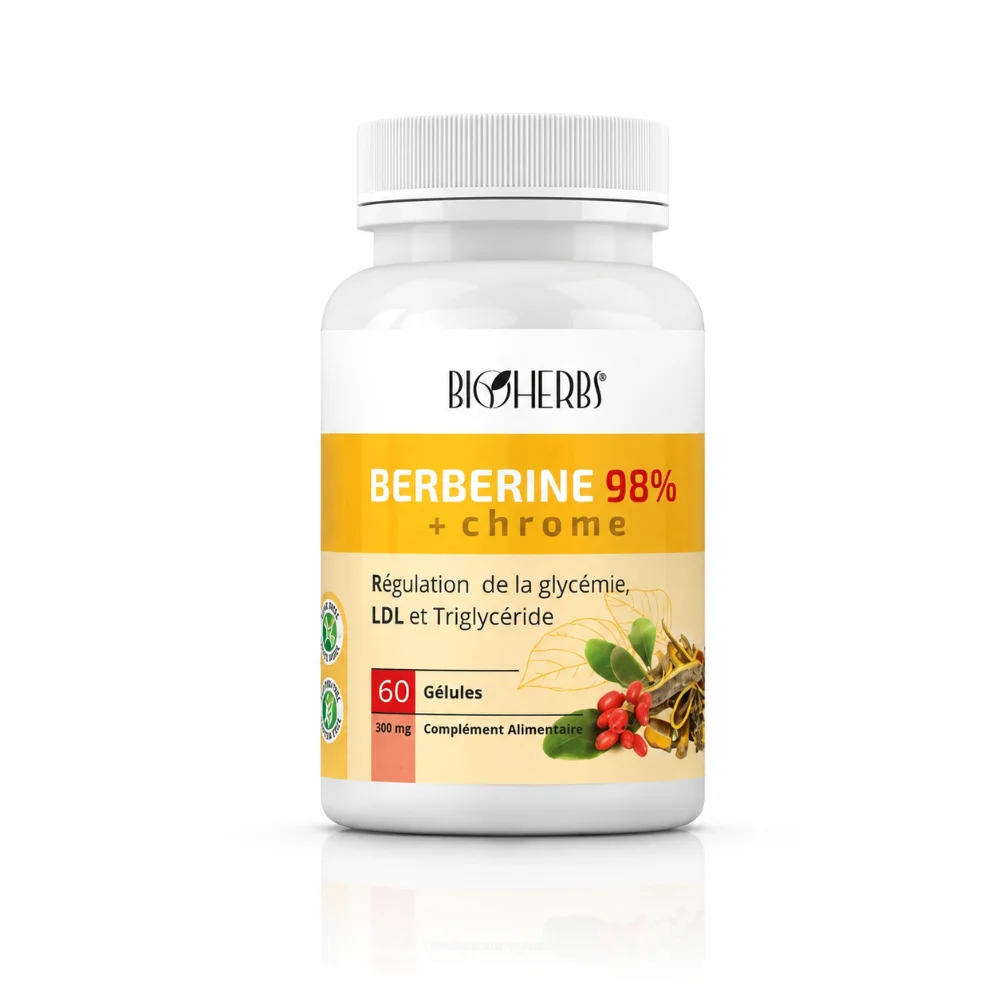 BIOHERBS Berbérine, 60 gélules BIOHERBS Berbérine, 60 gélules-6191423302292