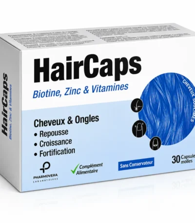 PHARMAVERA Haircaps Biotine Zinc 30 gélules-6192486400338