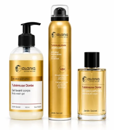 Pack ALANIA Tubéreuse Dorée Déodorant + Parfum + Gel