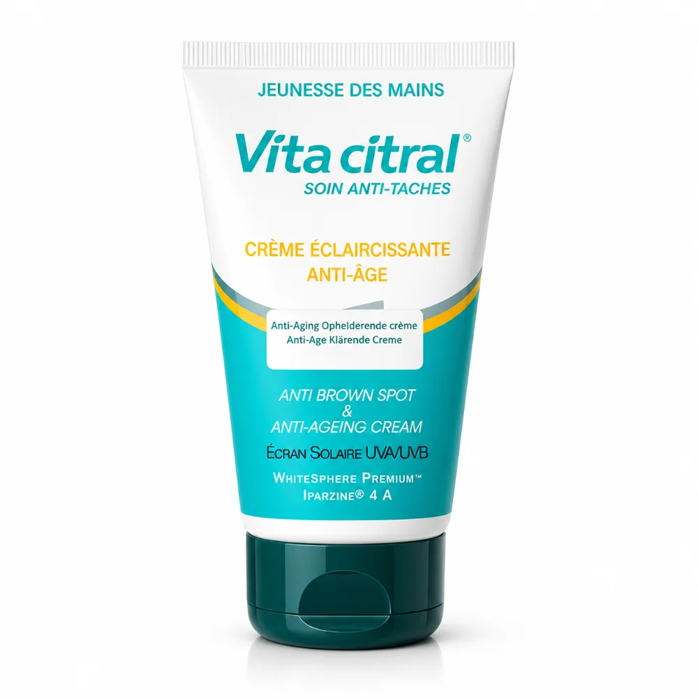 VITA CITRAL SOIN ANTI TACHES CREME ECLAIRCISSANTE MAINS ANTI AGE 75 ML VITA CITRAL SOIN ANTI TACHES CREME ECLAIRCISSANTE MAINS ANTI AGE 75 ML-