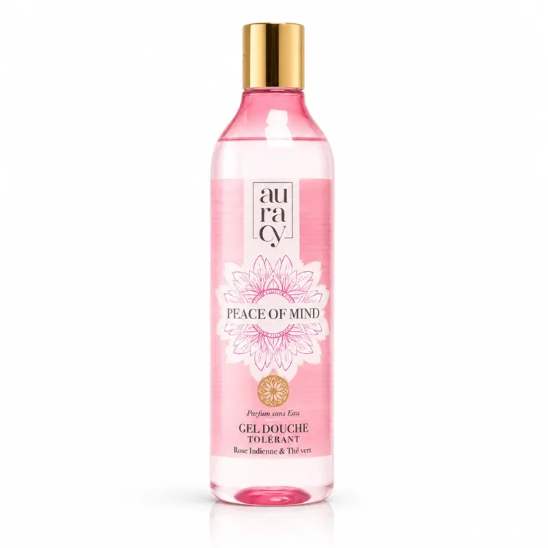 AURACY PEACE OF MIND GEL DOUCHE-6191557100863 EQUILIBRANT ROSE INDIENNE&THE VERT 400ML