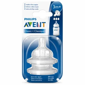 AVENT 2 Tétines 3M+ Anti-Colique-5012909010900