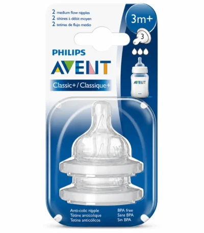 AVENT 2 Tétines 3M+ Anti-Colique-5012909010900