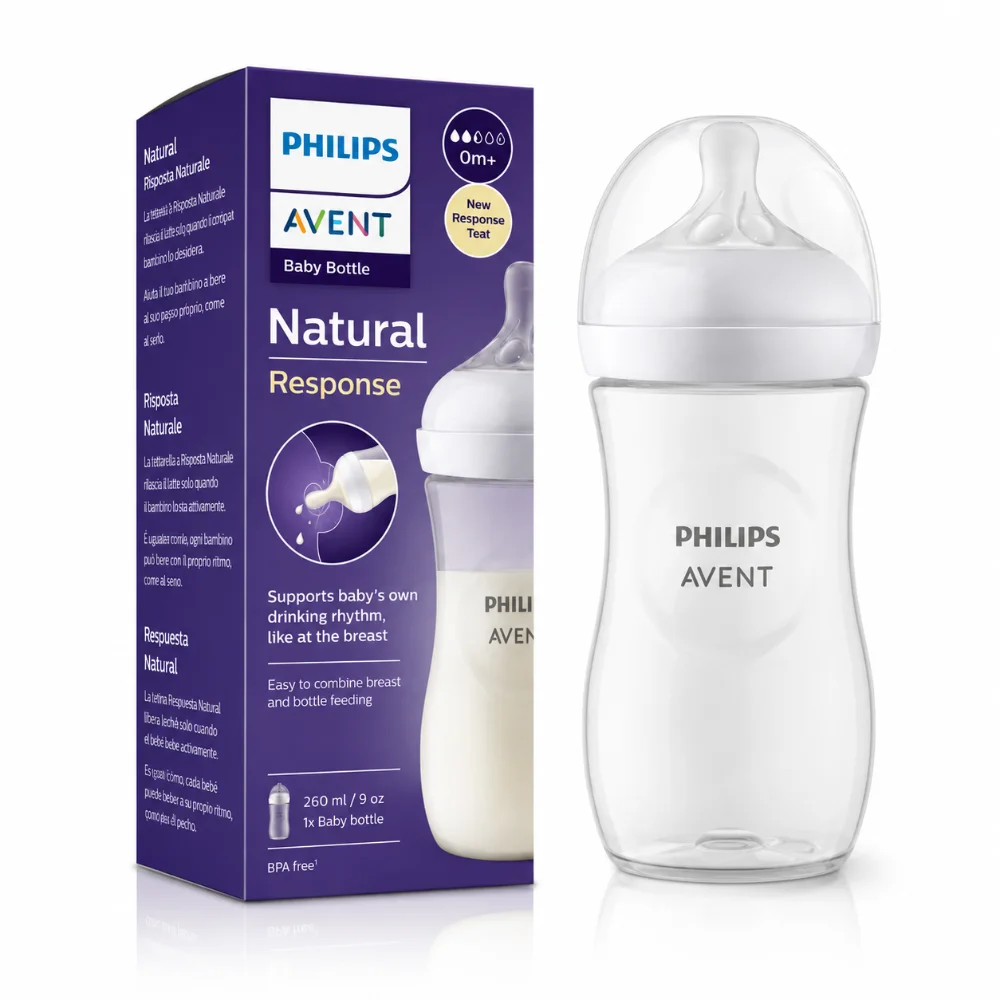 AVENT BIBERON NATURAL PLASTIQUE 1M+ SCY903/01 260ML
