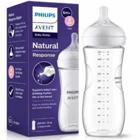 AVENT BIBERON NATURAL PLASTIQUE 6M+ SCY906 01 330ML
