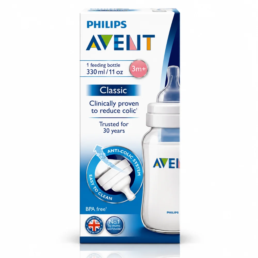 AVENT Biberon Anti-Colic 3M+ 330 ml