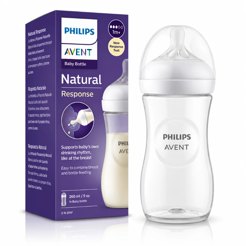 AVENT Biberon Natural 1M+ 260ML avec tétine