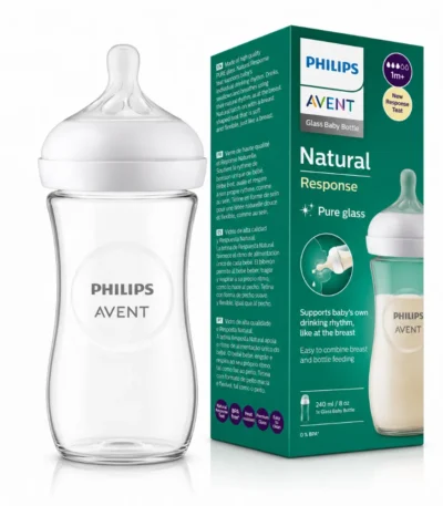 AVENT Biberon Natural Verre 1M+ 240 ml-8720689012188