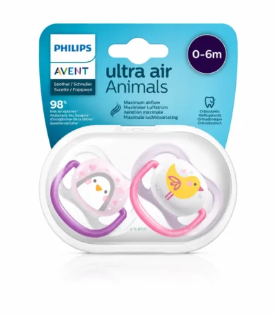 AVENT Sucette Fille Collection Animal 0-6M-8710103949343
