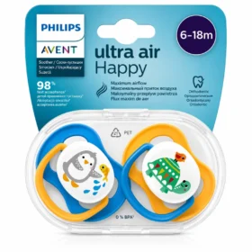 AVENT Sucette Garçon Animal Ultra Air 6-18M-8710103949381