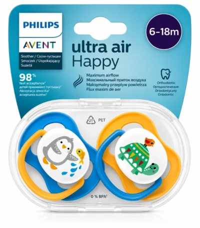 AVENT Sucette Garçon Animal Ultra Air 6-18M-8710103949381
